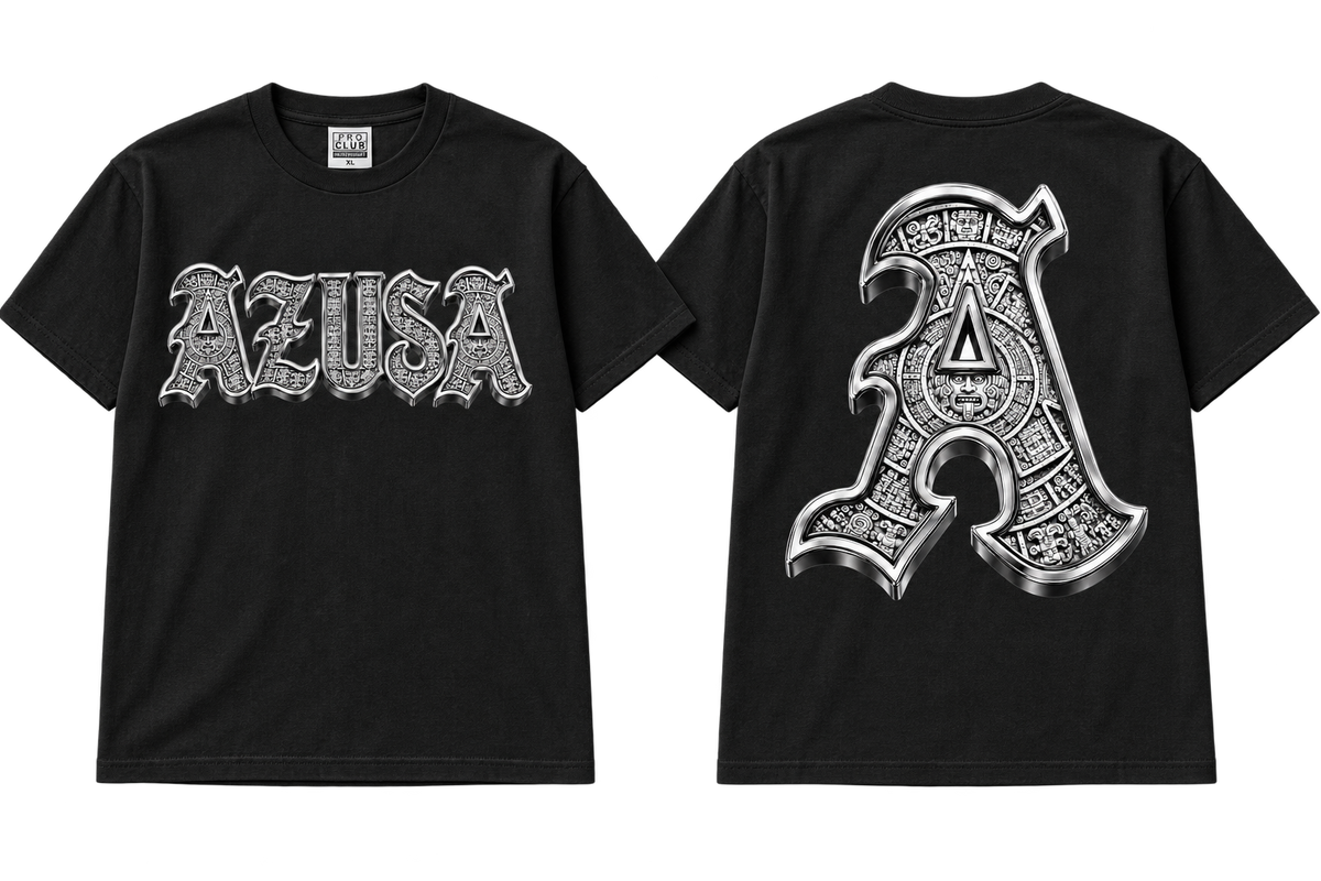Azusa silver black tee